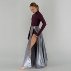 Szara spódnica do Paso Doble